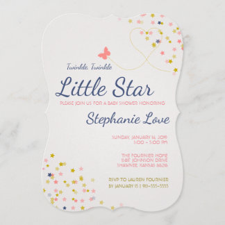 Twinkle Twinkle Invitación Baby Shower a Little St
