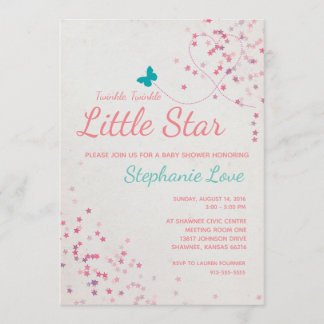 Twinkle Twinkle Invitación Baby Shower a Little St