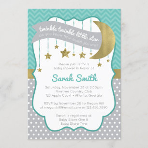 Twinkle Twinkle Invitación Baby Shower a Little St
