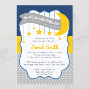 Twinkle Twinkle Invitación Baby Shower a Little St