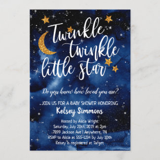 Twinkle Twinkle Invitación Baby Shower a Little St