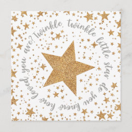 Twinkle Twinkle Invitación de Baby Shower neutral 