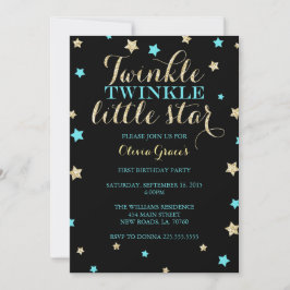 Twinkle Twinkle Invitaciones a cumpleaños de Estre