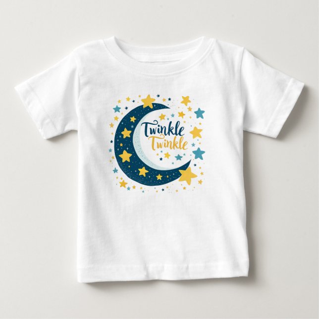 "Twinkle Twinkle" Luna y estrena camiseta para beb (Anverso)