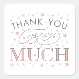 Twinkle Twinkle Muchas Gracias Pegatina Estrella