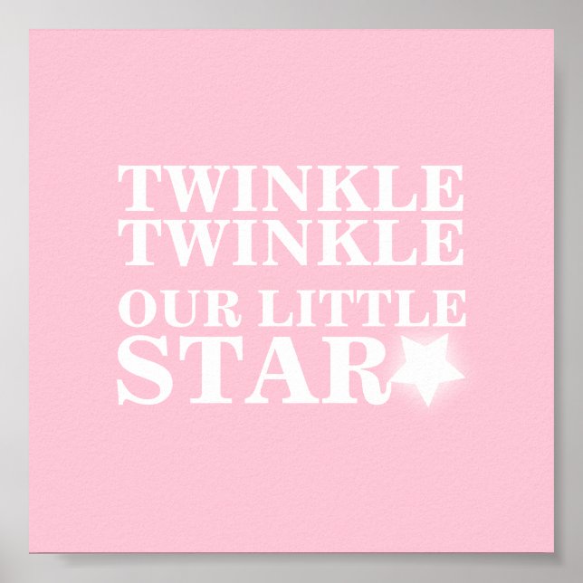 Twinkle twinkle nuestra pequeña estrella de arte i (Frente)