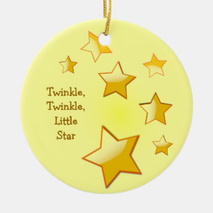 Twinkle, Twinkle, ornamento amarillo de estrella p