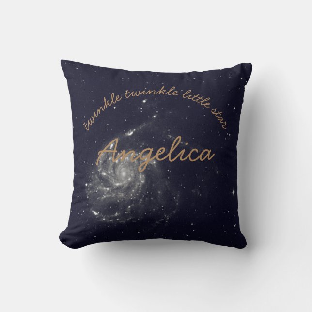 Twinkle twinkle pequeñas estrellas cojín personali (Anverso)