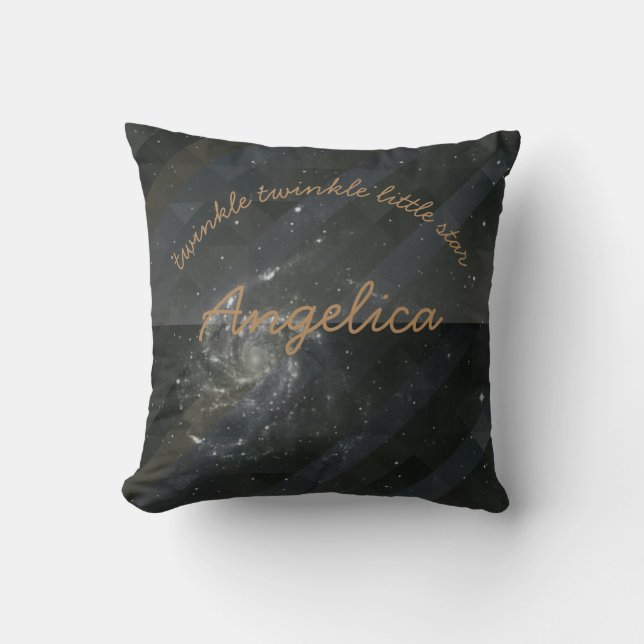 Twinkle twinkle pequeñas estrellas cojín personali (Anverso)