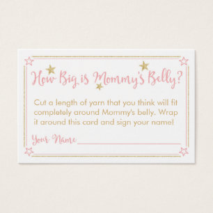 Twinkle Twinkle Tarjeta Belly de mami de Baby Show
