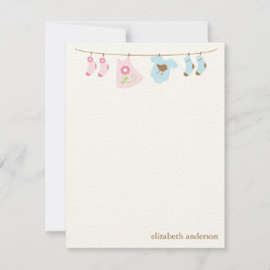 Twins Clothesline Personalizado Flat Gracias Notas
