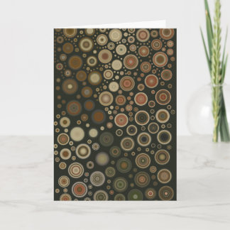 Twirl de pintura de retrato de tarjeta doblada del