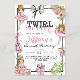 Twirl Sobre La Invitación Al Cumpleaños De Balleri