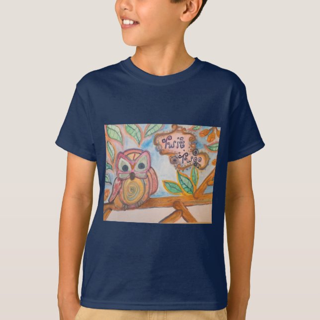 Twit Twoo, camiseta de búho de niños (Anverso)