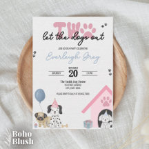 Two Let the Dogs Out | Invitación de 2do cumpleaño
