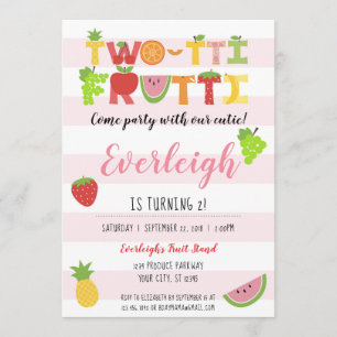 Two-tti Frutti - invitación con sabor a fruta del