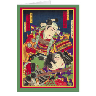 TwoSamurai - impresión de Woodblock del japonés -