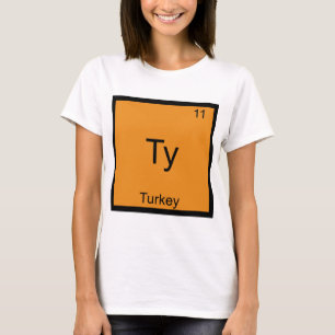 Ty - Pavo Elemento Divertido Camiseta de Química M