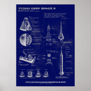 Tycho Deep Space II Concepto poster de arte