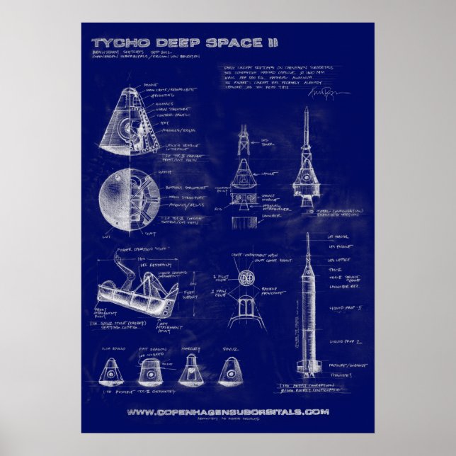 Tycho Deep Space II Concepto poster de arte (Frente)
