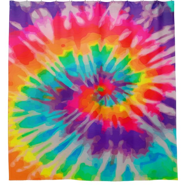 Tye-Dye-3 Cortina de ducha (Anverso)