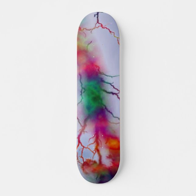Tye Dye Lightning Skateboard (Anverso )