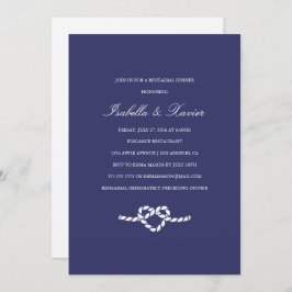 Tying the Knot | Invitación a la cena de ensayo