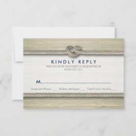 Tying The Knot Rustic Beach Wedding RSVP