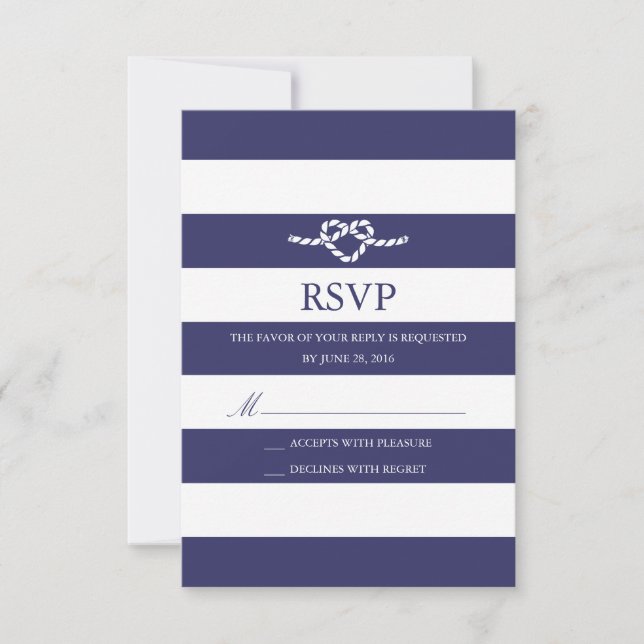 Tying the Knot | Tarjeta de respuesta (Anverso)