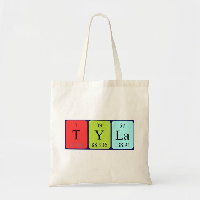 Tyla nombre de la tabla periódica de la bolsa (Frente)