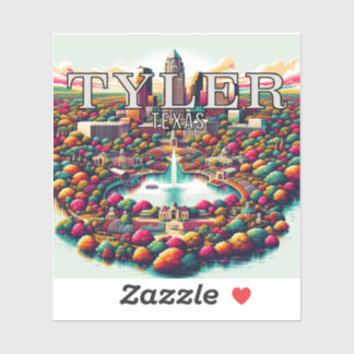 Tyler Texas 3 pulgadas Pegatina de vinilo