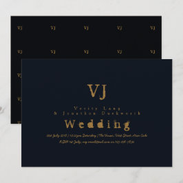 Typewriter Marina Wedding Invitación a la tinta do