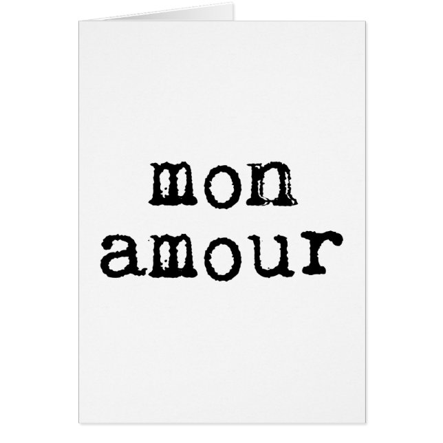 Typewriter Mon Amour (Frente)