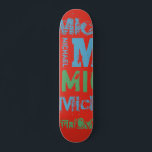 Typografía de colores de moda Skateboard Word Clou<br><div class="desc">Patinaje de diseño en tonos rojos, azul norso y verde claro. El efecto de este diseño de moda basado en textos callejeros depende de la longitud de tu nombre. Seleccione "Haga clic para más personalizar" en la parte inferior de "Personalice esta plantilla" para obtener el aspecto que desee. Puede hacer...</div>