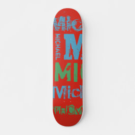 Typografía de colores de moda Skateboard Word Clou
