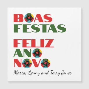 Typografía mínima Saludos de Navidad portugueses