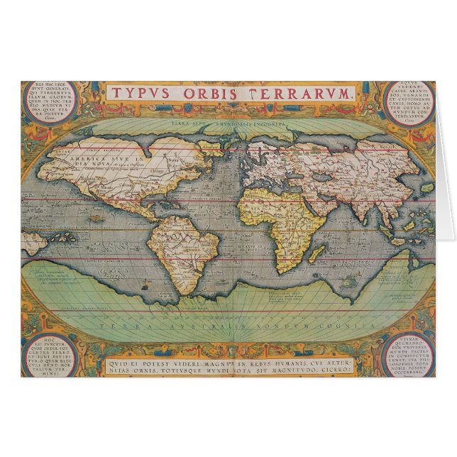 Typus Orbis Terrarum, mapa del mundo (Anverso (Horizontal))