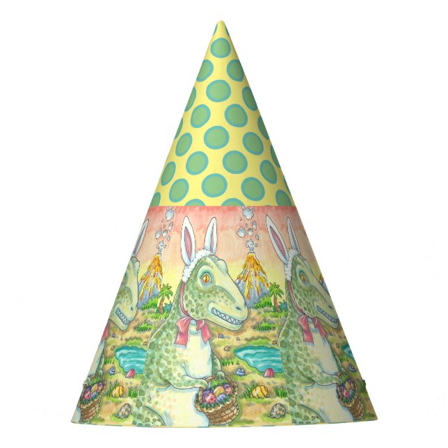 TYRANNOSAURUS T-REX EASTER BUNNY FIESTA GORRA Dino (Anverso)