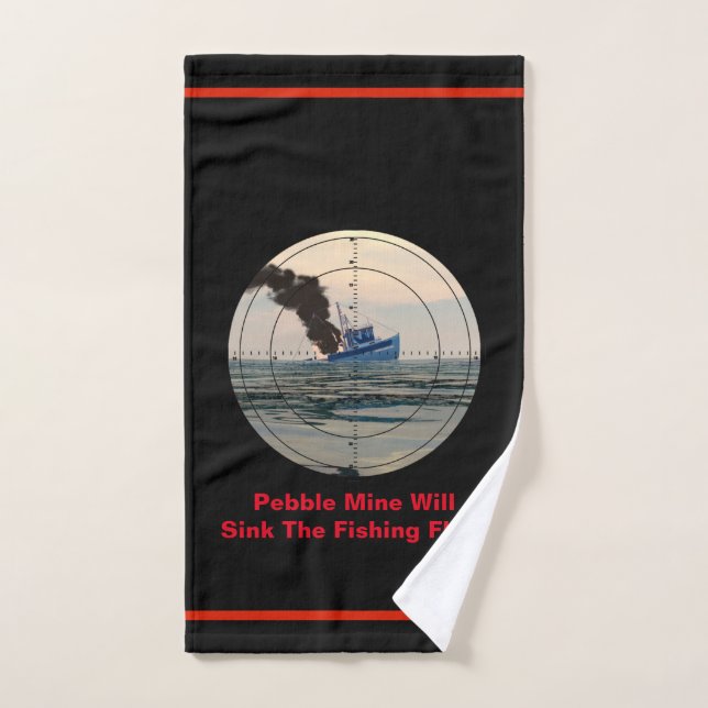 U-29 - Alto a la mina de guijarros (Toalla de mano)