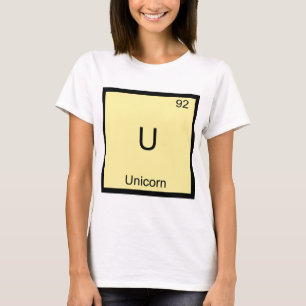 U - Camiseta divertida del símbolo del elemento d