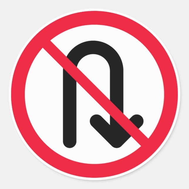 U Gira el Rótulo prohibido | Pegatinas de Ronda cl (Anverso)