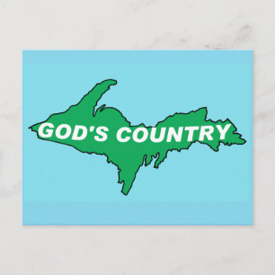 U.P. YOOPER TARJETA POSTAL DE MICHIGAN DEL NOR