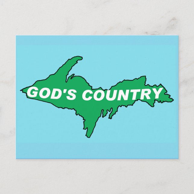 U.P. | YOOPER | TARJETA POSTAL DE MICHIGAN DEL NOR (Anverso)