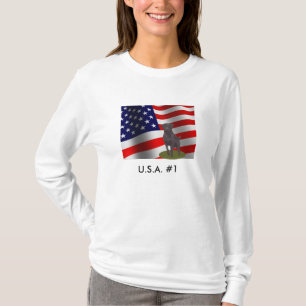 U.S.A. Camisa negra del labrador retriever #1