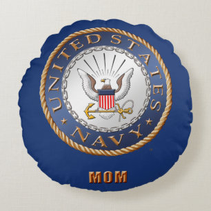 U.S. Almohada redonda de la mamá de la marina de