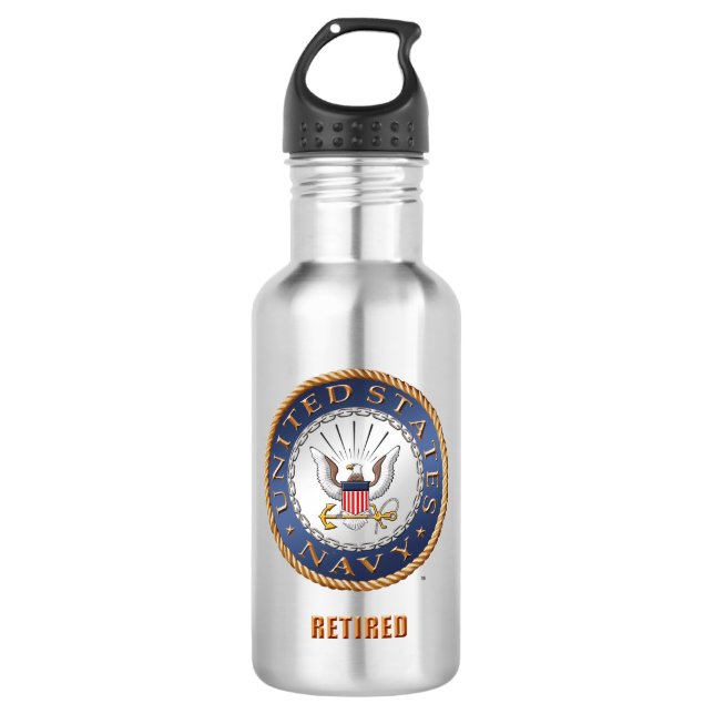 U.S. Botella de agua jubilada marina de guerra (Anverso)