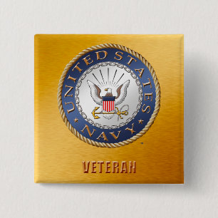 U.S. Botón del veterano de la marina de guerra