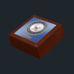 U.S. Caja del recuerdo de la joyería del veterano<br><div class="desc">Muestre su orgullo en la marina americana. Diseñado por un veterano.</div>