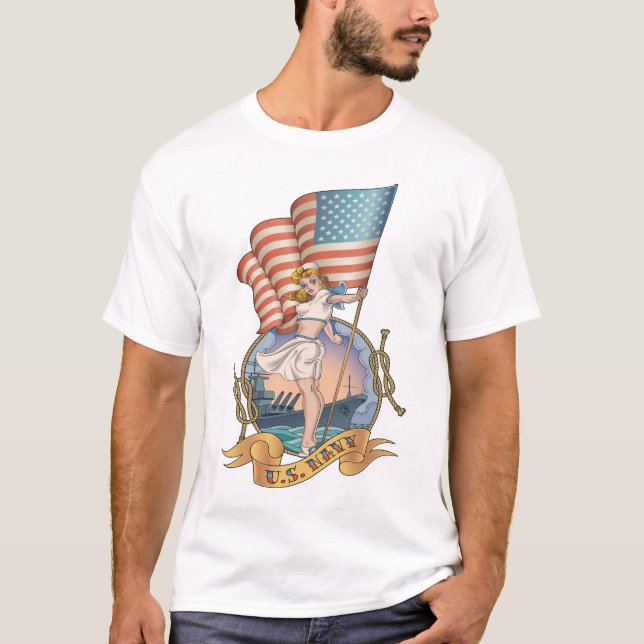 U.S. Camisa retra de la marina de guerra (Anverso)