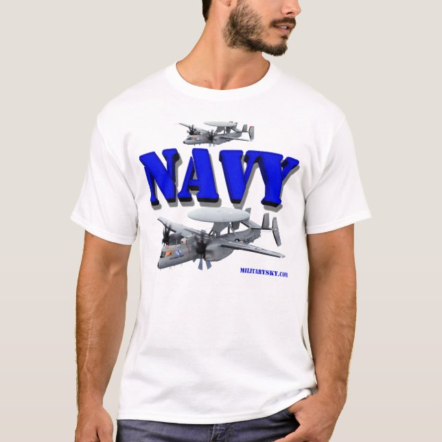 U.S. Camiseta avanzada de la marina de guerra E-2D (Anverso)